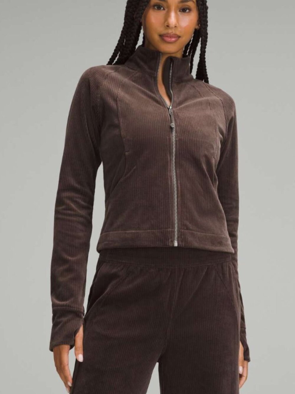Lululemon Scuba Track Jacket Velvet Cord